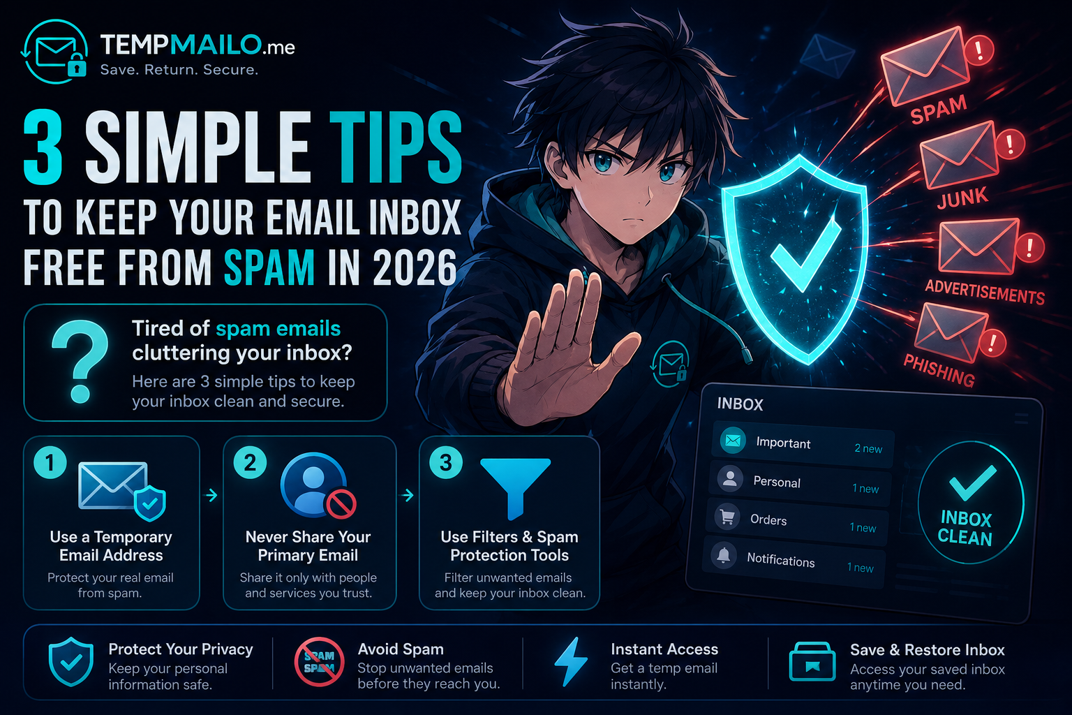 3 Simple Tips to Keep Your Email Inbox Free from Spam in 2026