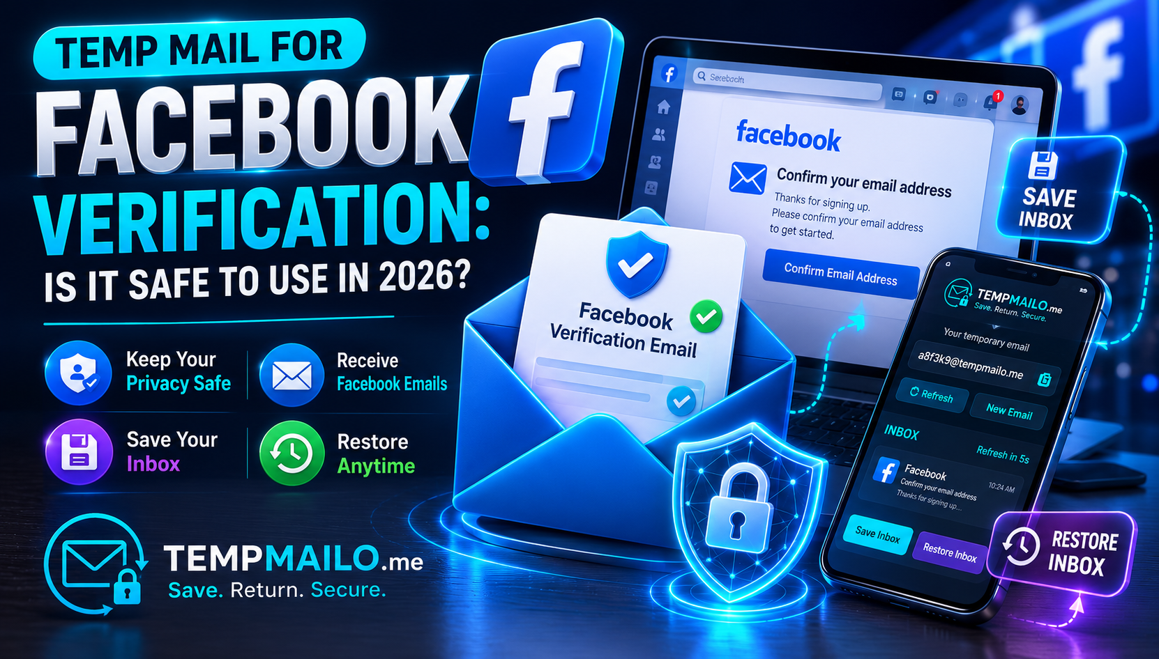 Temp Mail for Facebook Verification: Is It Safe to Use in 2026?
