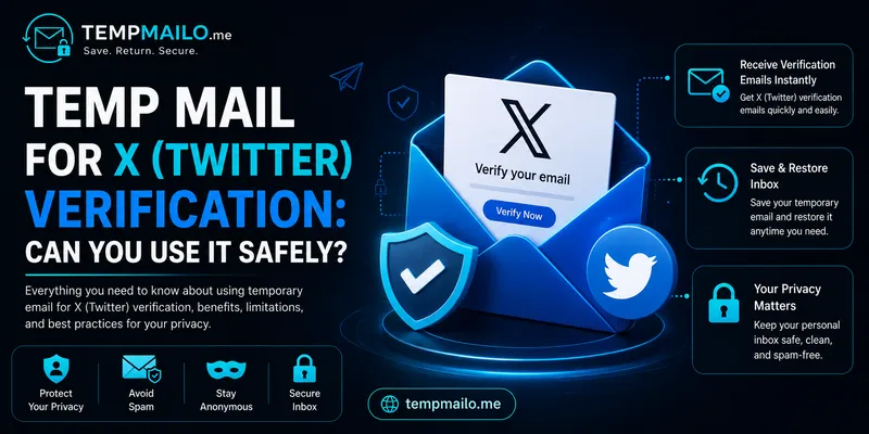 Temp Mail for X (Twitter) Verification: Can You Use It Safely?
