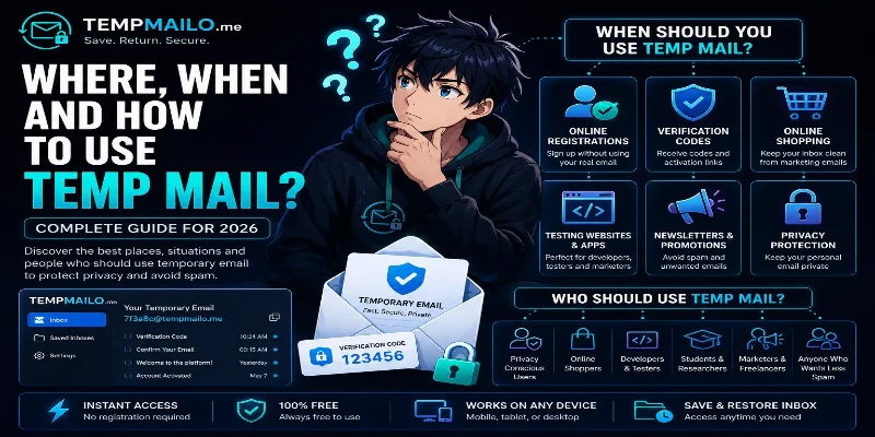 Where, When and How to Use Temp Mail in 2026